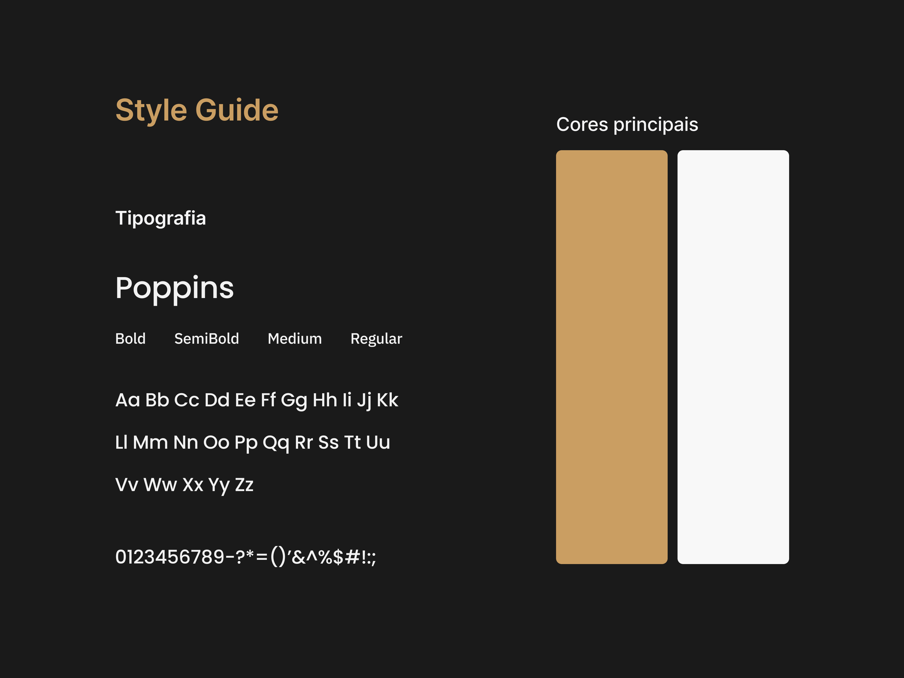 Mini brand guide do projeto Fiftbrasil