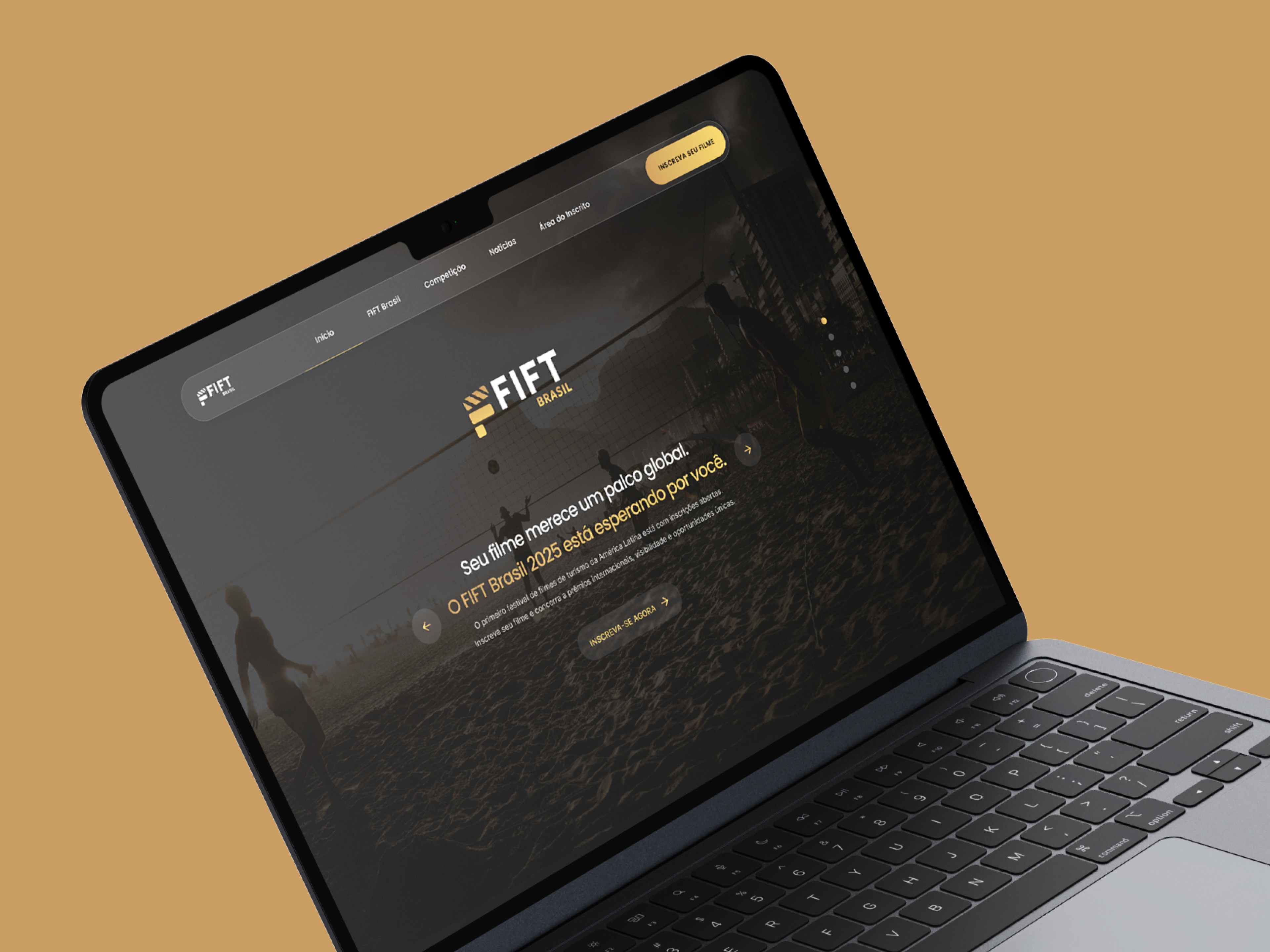 Mockup do projeto Fiftbrasil