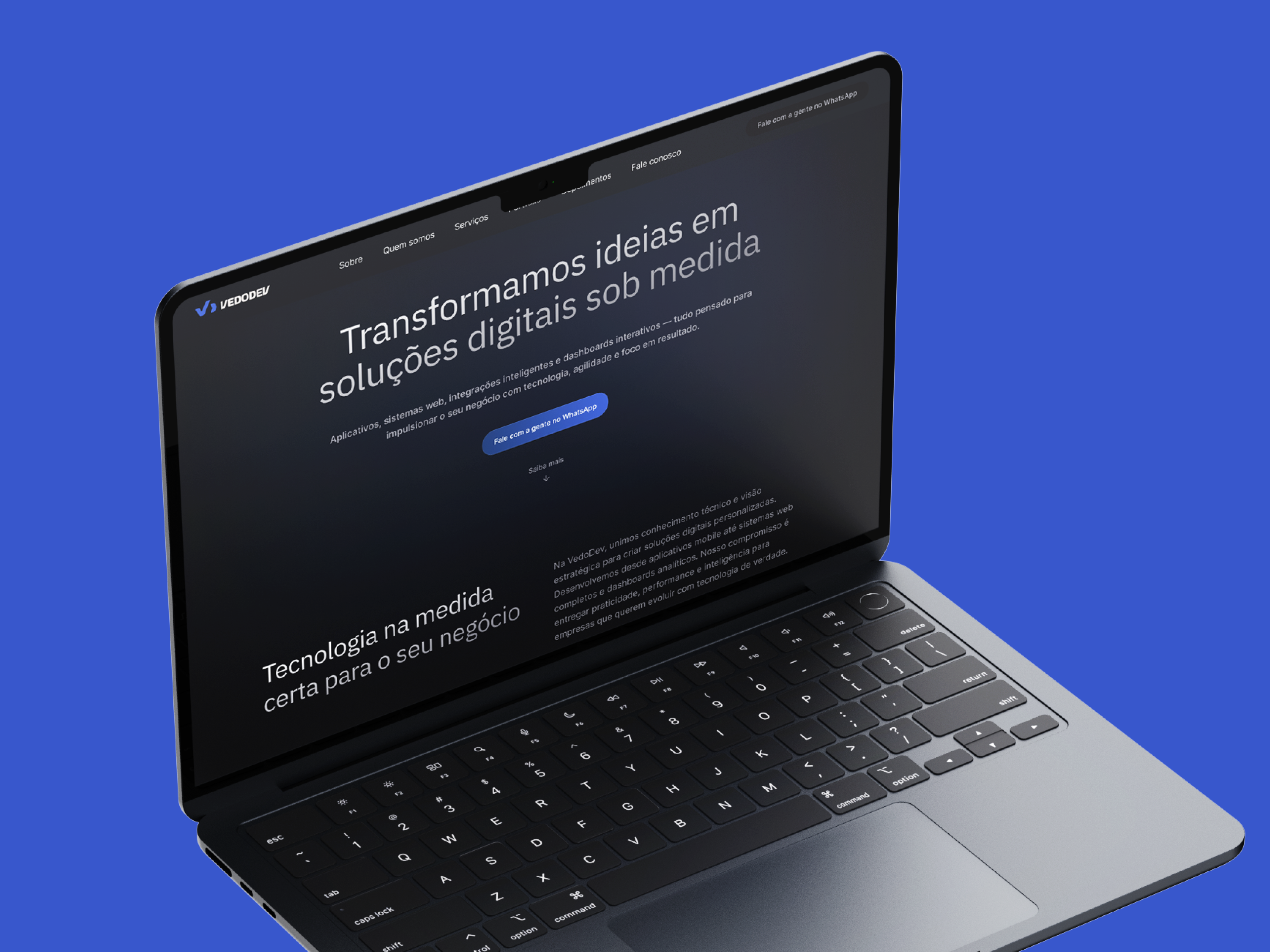 Mockup do projeto Vedodev