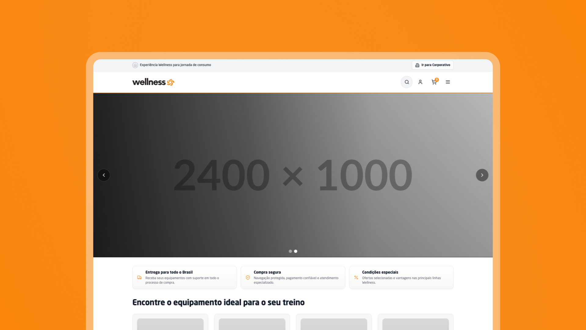 Capa do projeto Ecommerce de Wellness